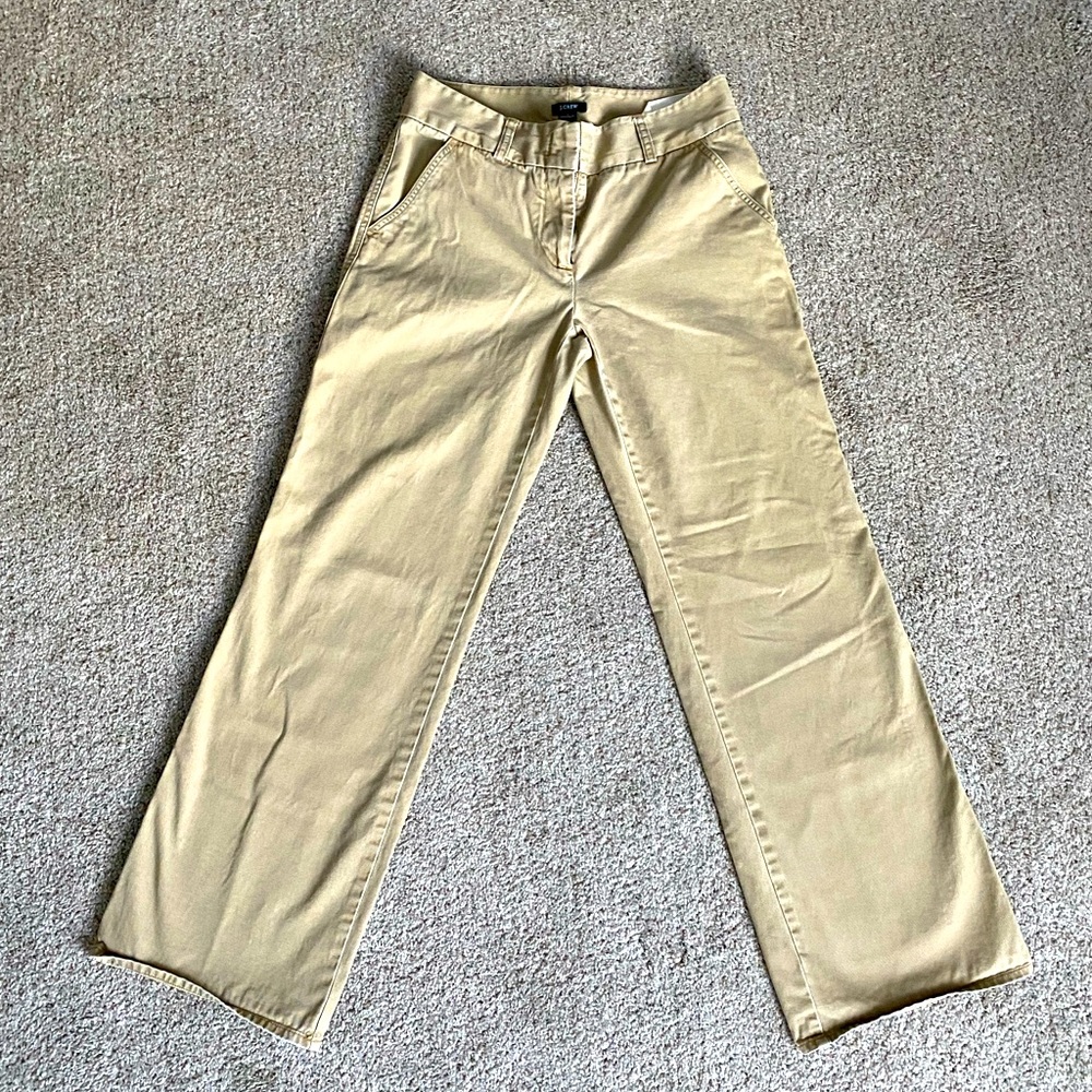 J. Crew Wide Leg “Y2K” khaki Size 4